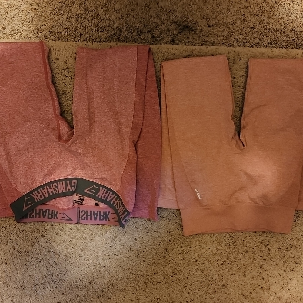 2 pair gymshark leggings